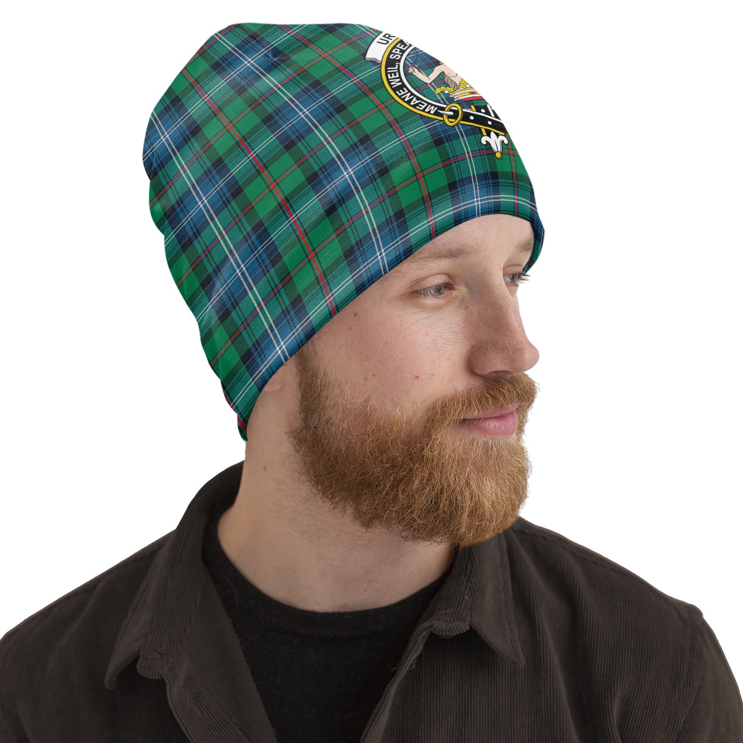 urquhart-ancient-tartan-beanies-hat-with-family-crest