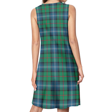 Urquhart Ancient Tartan Womens Casual Dresses