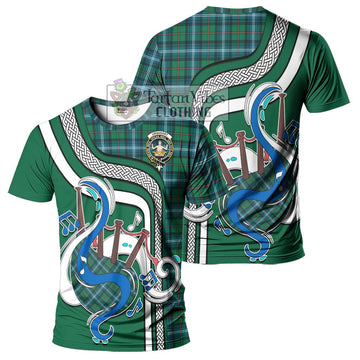 Urquhart Ancient Tartan T-Shirt with Epic Bagpipe Style