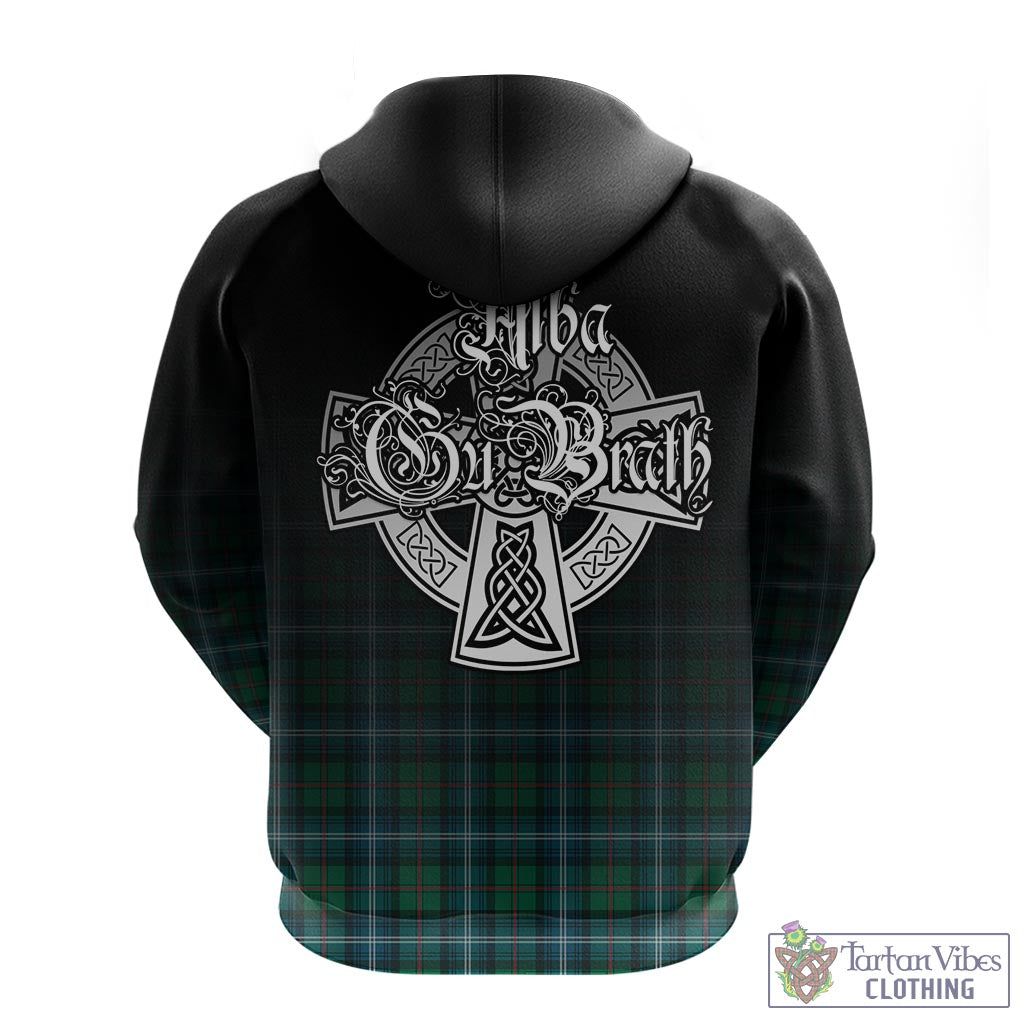 Tartan Vibes Clothing Urquhart Ancient Tartan Hoodie Featuring Alba Gu Brath Family Crest Celtic Inspired