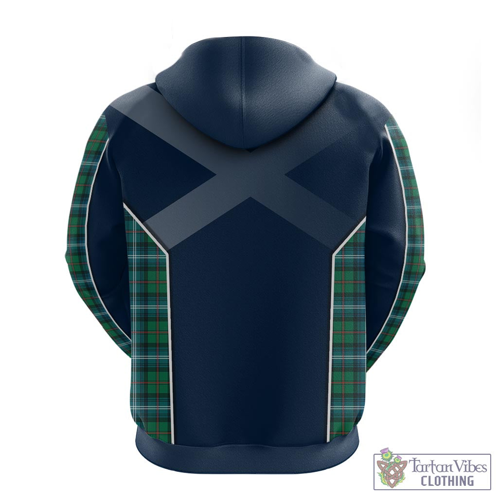 Tartan Vibes Clothing Urquhart Ancient Tartan Hoodie with Family Crest and Lion Rampant Vibes Sport Style