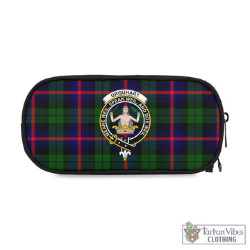 Urquhart Modern Tartan Pen and Pencil Case with Family Crest