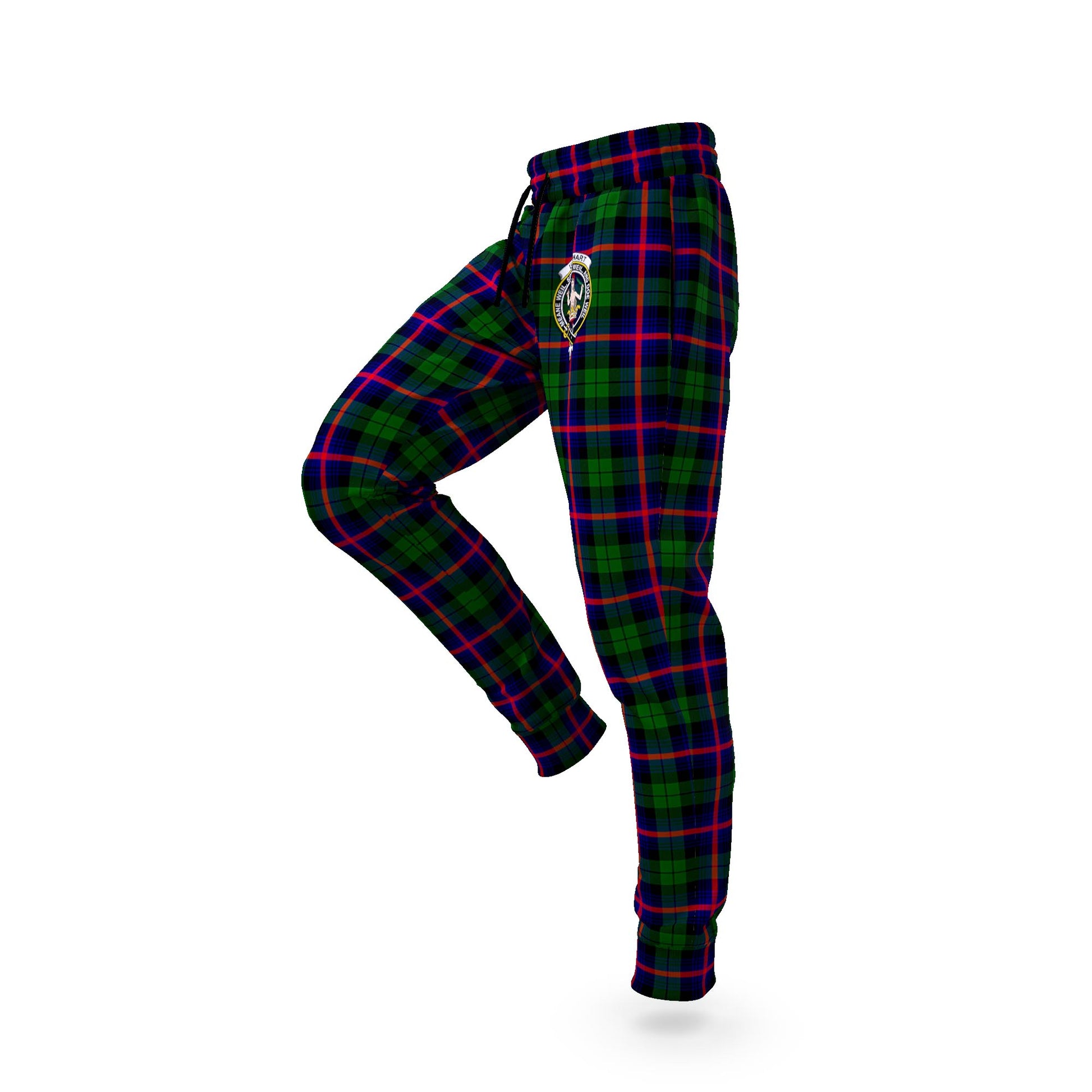 Urquhart Modern Tartan Joggers Pants with Family Crest S - Tartan Vibes Clothing