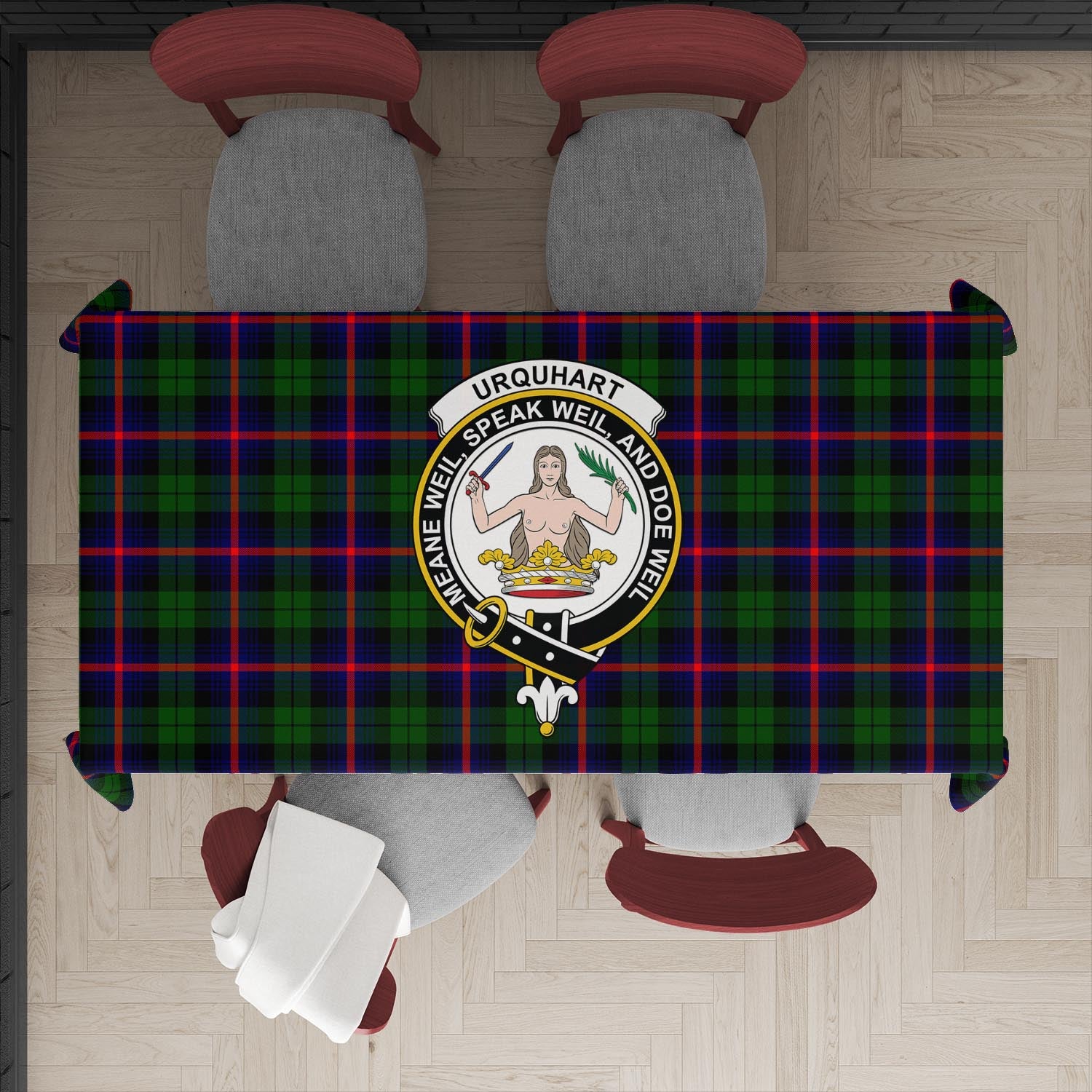 urquhart-modern-tatan-tablecloth-with-family-crest