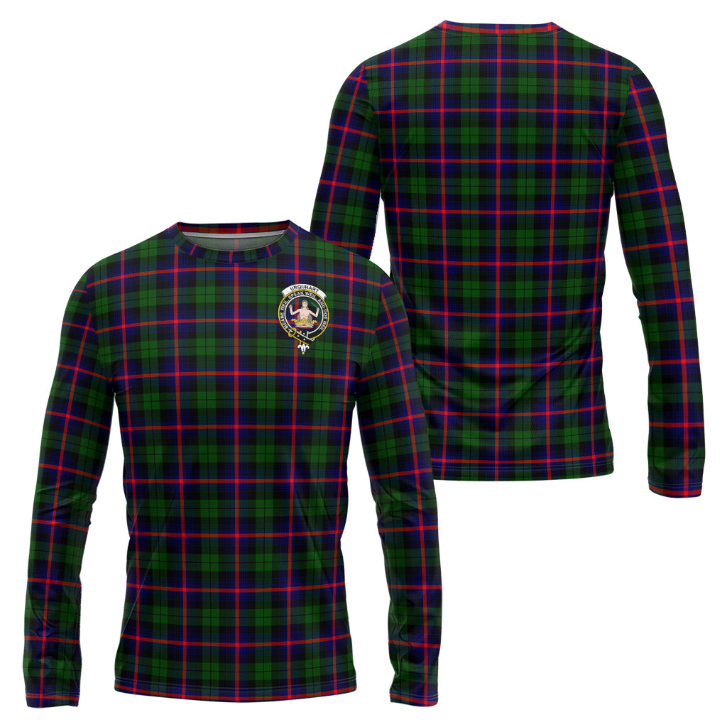 urquhart-modern-tartan-long-sleeve-t-shirt-with-family-crest