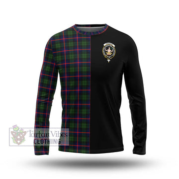 Urquhart Modern Tartan Long Sleeve T-Shirt with Family Crest and Half Of Me Style