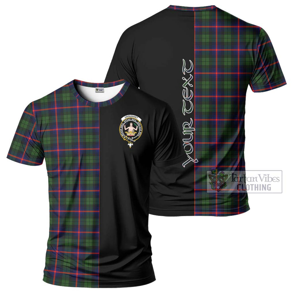 Urquhart Modern Tartan T-Shirt with Family Crest and Half Of Me Style Kid's Shirt - Tartanvibesclothing Shop