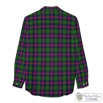 Urquhart Modern Tartan Women's Casual Shirt with Family Crest