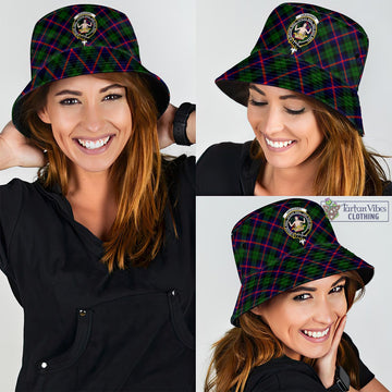 Urquhart Modern Tartan Bucket Hat with Family Crest