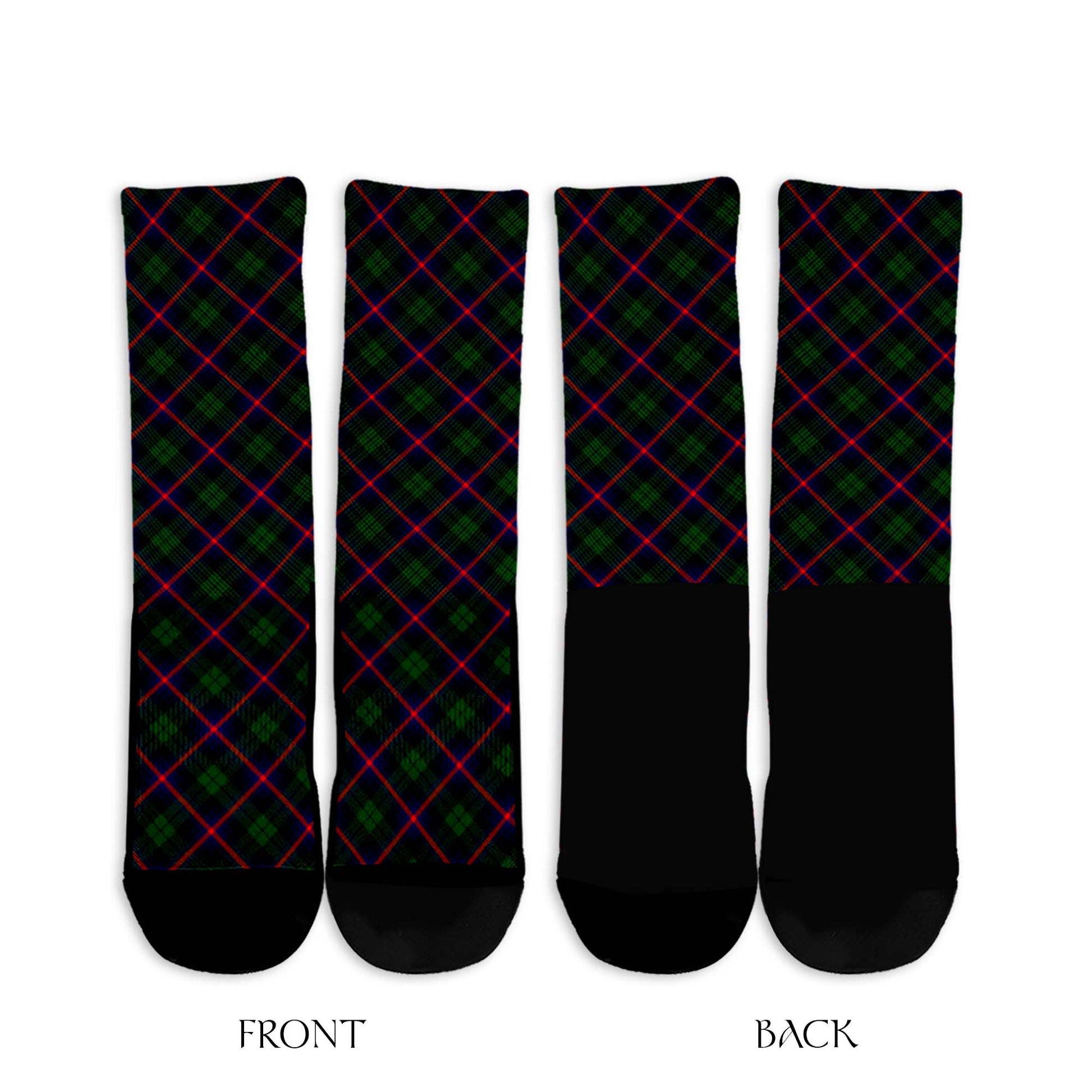 Urquhart Modern Tartan Crew Socks Cross Tartan Style - Tartanvibesclothing