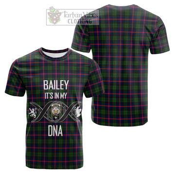 Urquhart Modern Tartan Cotton T-shirt with Family Crest DNA In Me Style