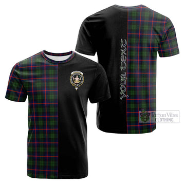 Urquhart Modern Tartan Cotton T-shirt with Family Crest and Half Of Me Style