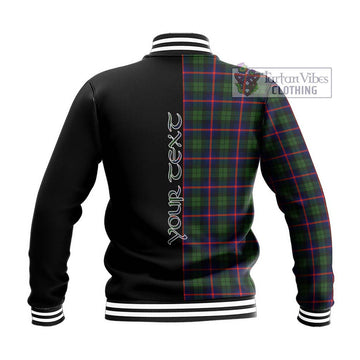 Urquhart Modern Tartan Baseball Jacket with Family Crest and Half Of Me Style