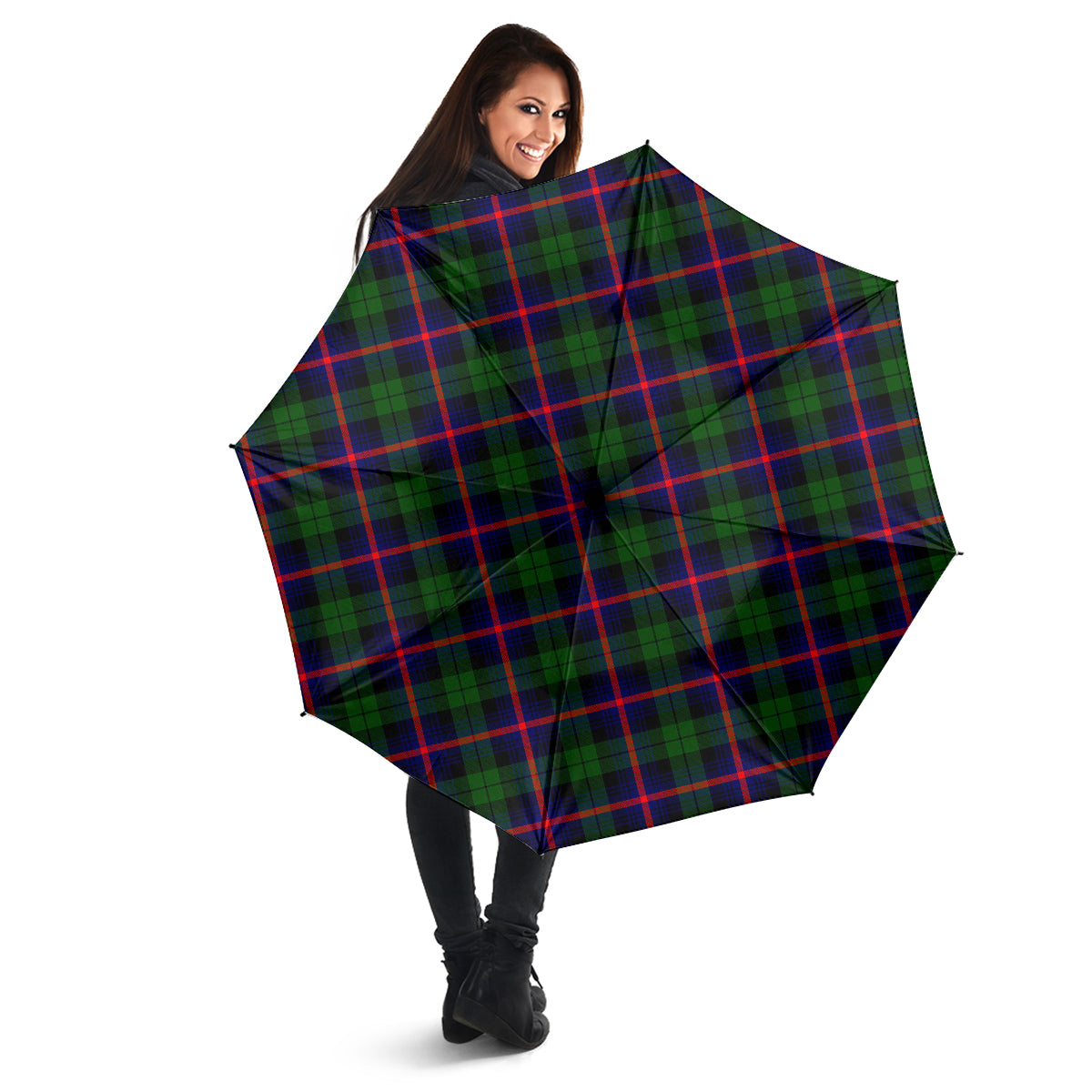 Urquhart Modern Tartan Umbrella - Tartanvibesclothing