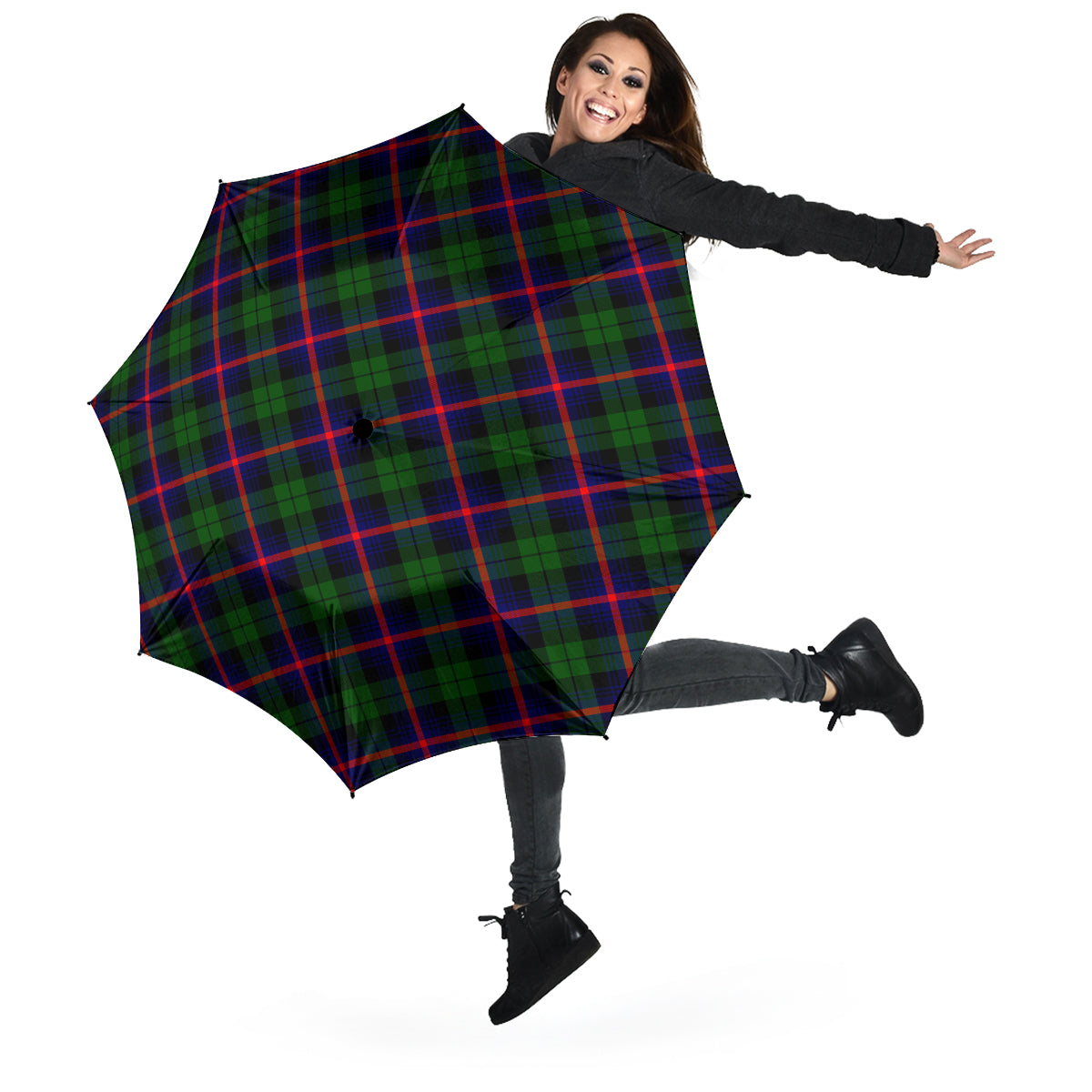 Urquhart Modern Tartan Umbrella - Tartanvibesclothing