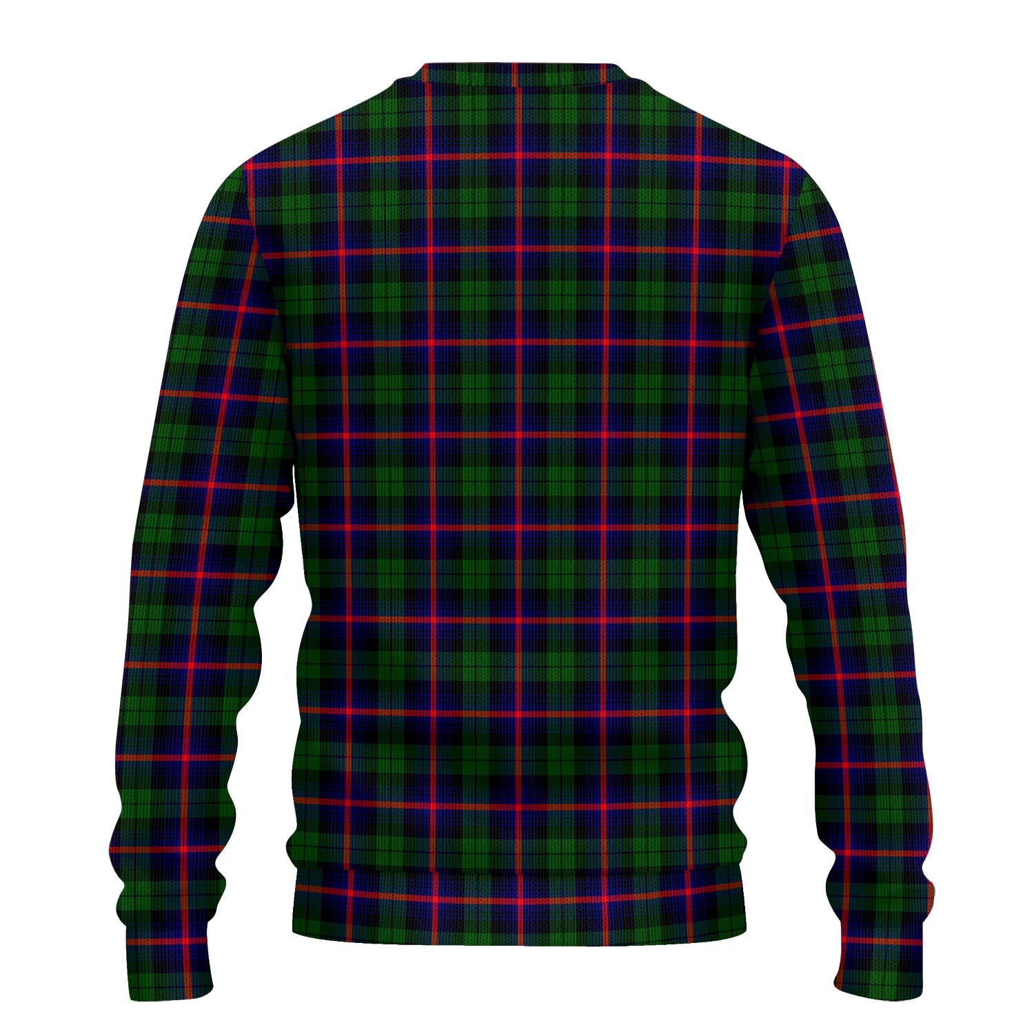 Urquhart Modern Tartan Knitted Sweater with Family Crest - Tartanvibesclothing