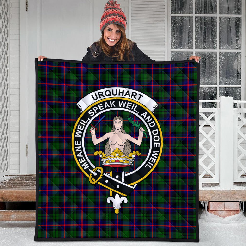 urquhart-modern-tartan-quilt-with-family-crest