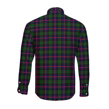 Urquhart Modern Tartan Long Sleeve Button Up Shirt with Family Crest