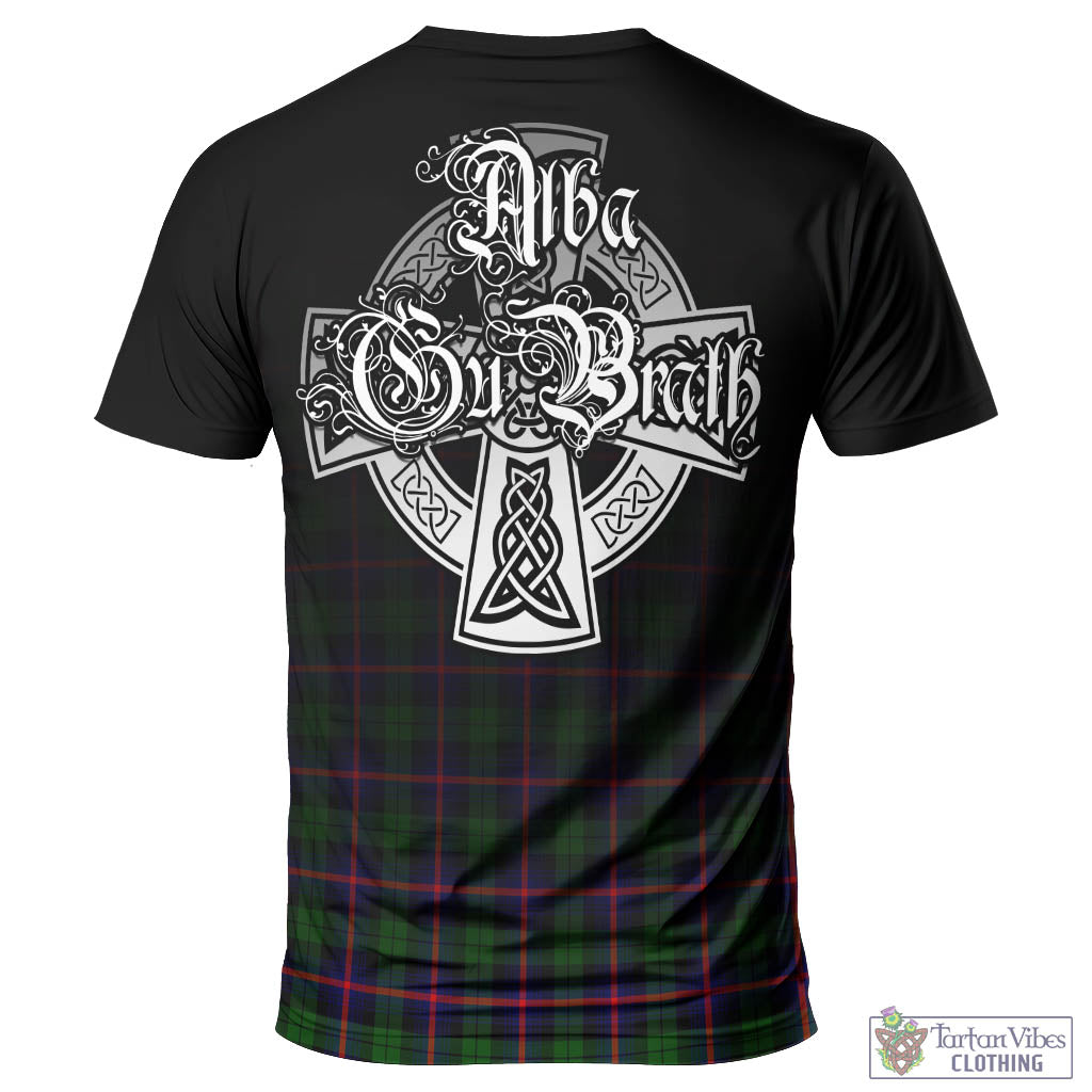 Tartan Vibes Clothing Urquhart Modern Tartan T-Shirt Featuring Alba Gu Brath Family Crest Celtic Inspired