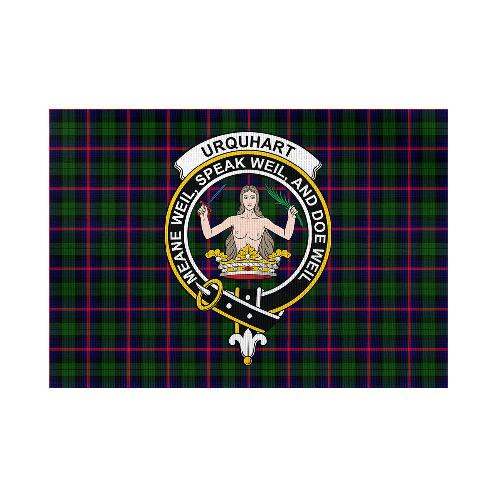 Urquhart Modern Tartan Flag with Family Crest - Tartan Vibes Clothing