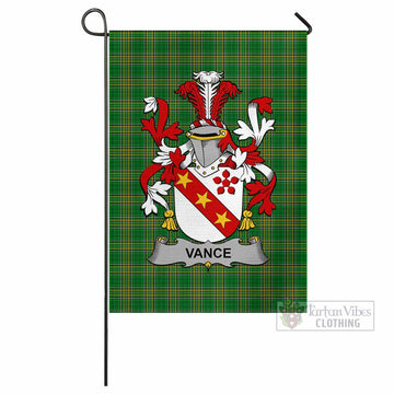 Vance Irish Clan Tartan Flag with Coat of Arms