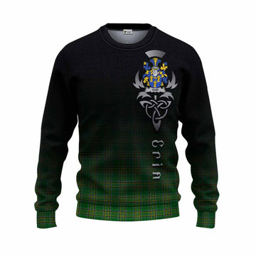 Vane Irish Clan Knitted Sweater with Coat of Arms Erin Go Bragh Celtic Inspired Unisex - Tartan Vibes Clothing