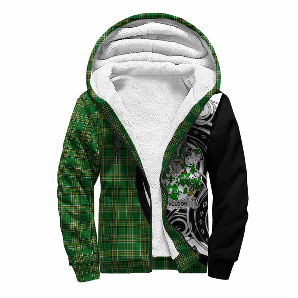 Veldon Irish Clan Sherpa Hoodie Celtic Circle Style Unisex S - Tartan Vibes Clothing