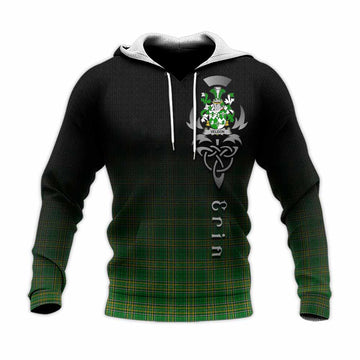 Veldon Irish Clan Knitted Hoodie with Coat of Arms Erin Go Bragh Celtic Inspired Unisex Knitted Pullover Hoodie - Tartan Vibes Clothing