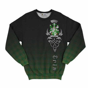 Veldon Irish Clan Sweatshirt with Coat of Arms Erin Go Bragh Celtic Inspired Unisex - Tartan Vibes Clothing