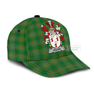 Vigors Irish Clan Tartan Classic Cap with Coat of Arms