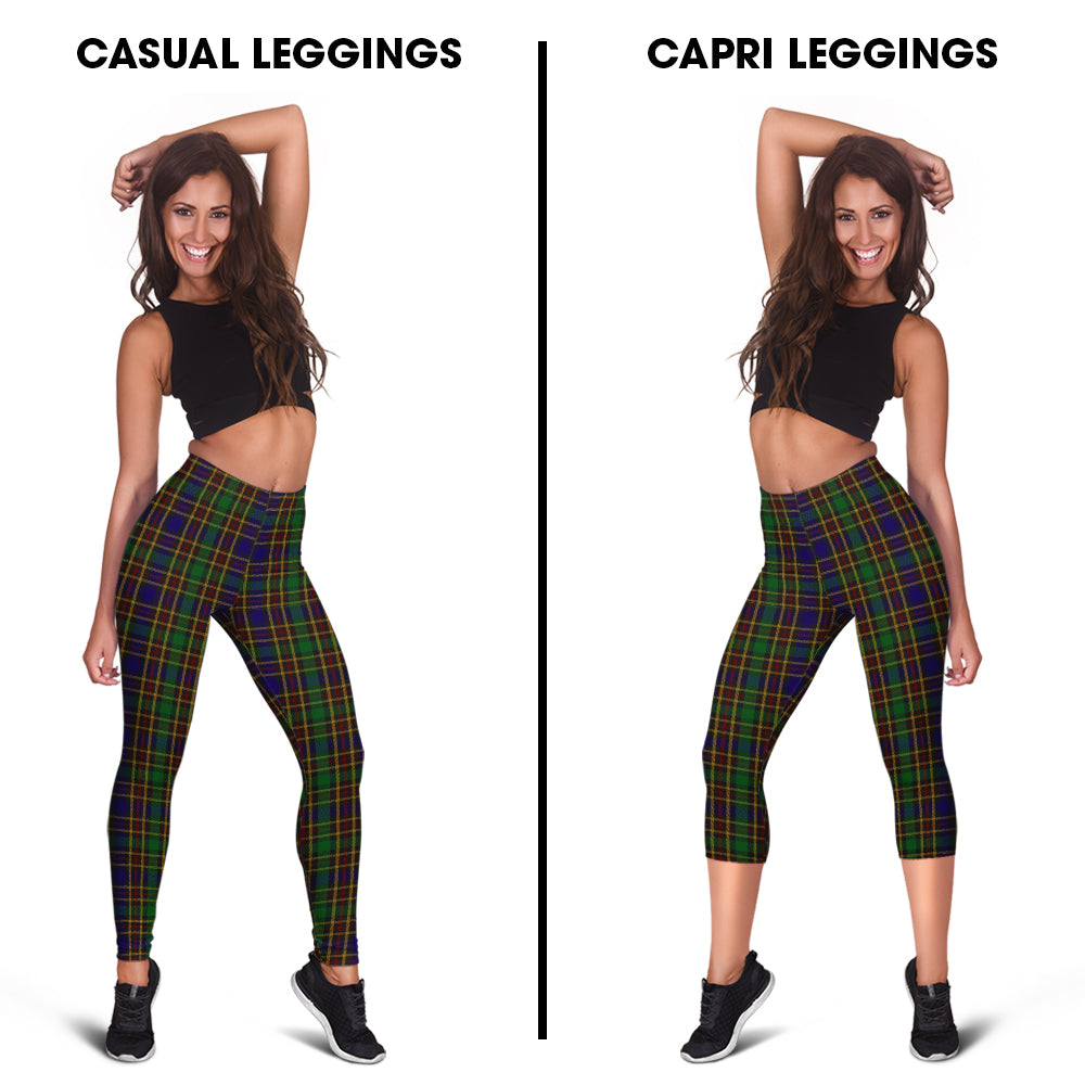 Vosko Tartan Womens Leggings Capri Leggings - Tartan Vibes Clothing