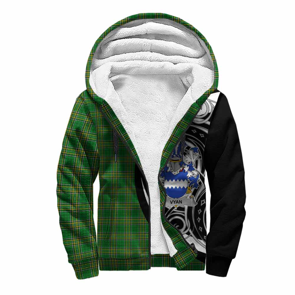 Vyan Irish Clan Sherpa Hoodie Celtic Circle Style Unisex S - Tartan Vibes Clothing