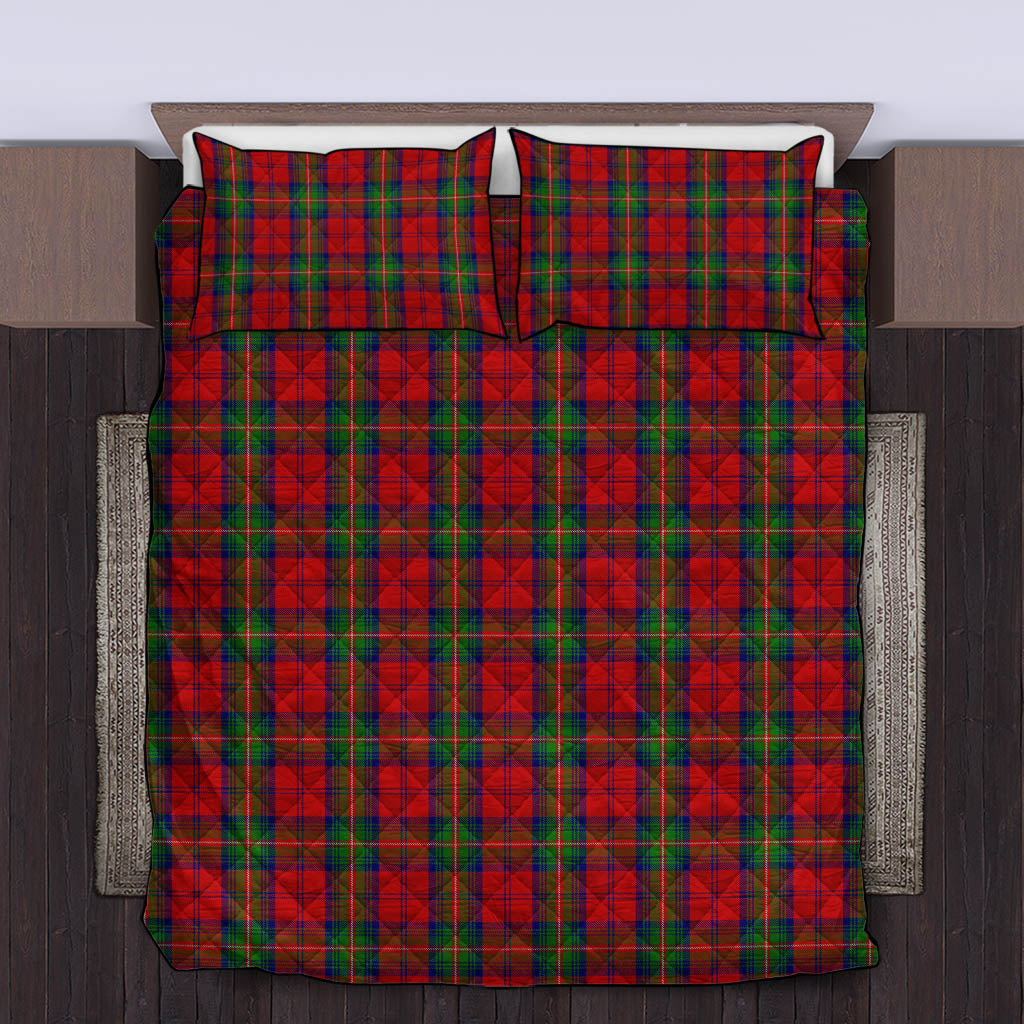 Waddell (Fife)-Greg Tartan Quilt Bed Set King - Tartan Vibes Clothing