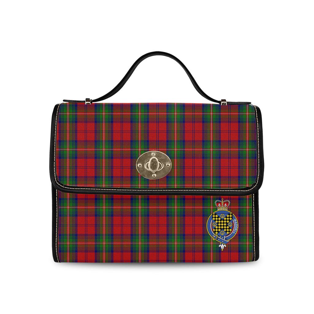 waddell-fife-greg-tartan-leather-strap-waterproof-canvas-bag-with-family-crest