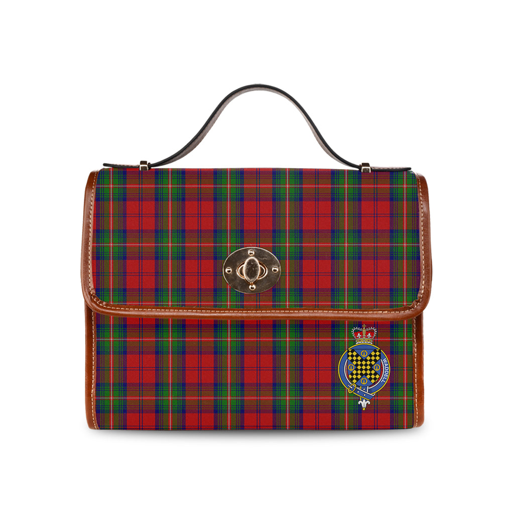 waddell-fife-greg-tartan-leather-strap-waterproof-canvas-bag-with-family-crest