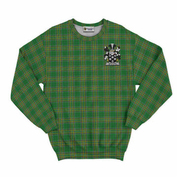 Wadding Irish Clan Tartan Sweatshirt with Coat of Arms Unisex - Tartan Vibes Clothing