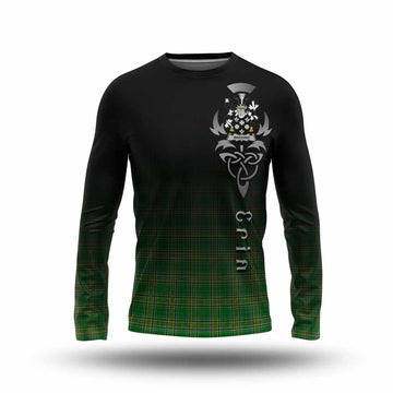 Wadding Irish Clan Long Sleeve T-Shirt with Coat of Arms Erin Go Bragh Celtic Inspired Unisex - Tartan Vibes Clothing