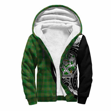 Wakeman Irish Clan Sherpa Hoodie Celtic Circle Style Unisex S - Tartan Vibes Clothing