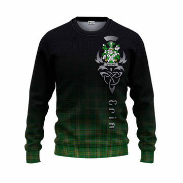 Wakeman Irish Clan Knitted Sweater with Coat of Arms Erin Go Bragh Celtic Inspired Unisex - Tartan Vibes Clothing