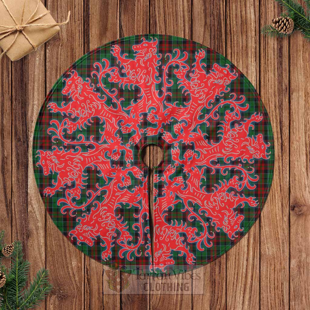 Walker Tartan Christmas Tree Skirt Lion Rampant Style Casual Tree Skirts - Tartan Vibes Clothing