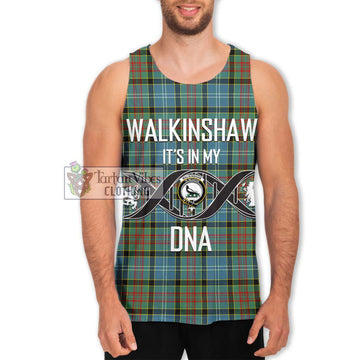 Walkinshaw Tartan Men's Tank Top with Family Crest DNA In Me Style