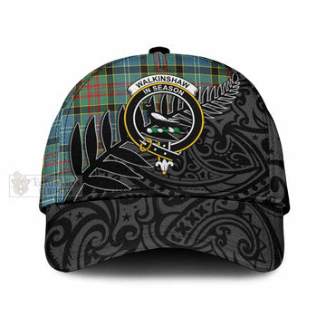 Walkinshaw Tartan Classic Cap with New Zealand Silver Fern Half Style