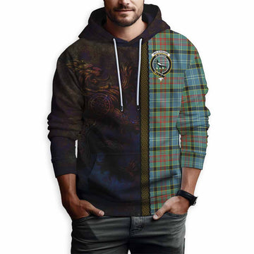 Walkinshaw Tartan Family Crest Hoodie Alba Gu Brath Be Brave Lion Ancient Style Pullover Hoodie - Tartan Vibes Clothing