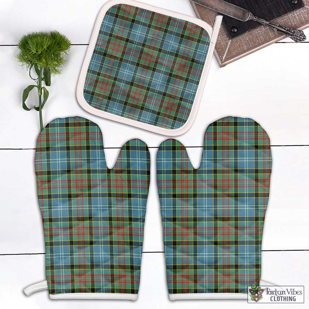 Walkinshaw Tartan Combo Oven Mitt & Pot-Holder White - Tartan Vibes Clothing
