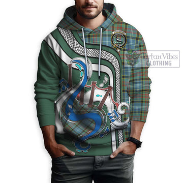 Walkinshaw Tartan Hoodie with Epic Bagpipe Style