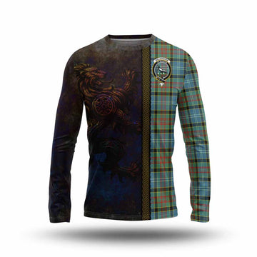 Walkinshaw Tartan Family Crest Long Sleeve T-Shirt Alba Gu Brath Be Brave Lion Ancient Style Unisex - Tartan Vibes Clothing