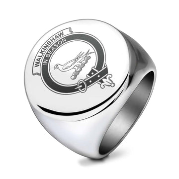 Walkinshaw Clan Crest Engraved Ring