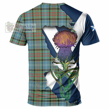 Walkinshaw Tartan Family Crest T-Shirt Scottish Thistle Celtic Inspired - Tartan Vibes Clothing