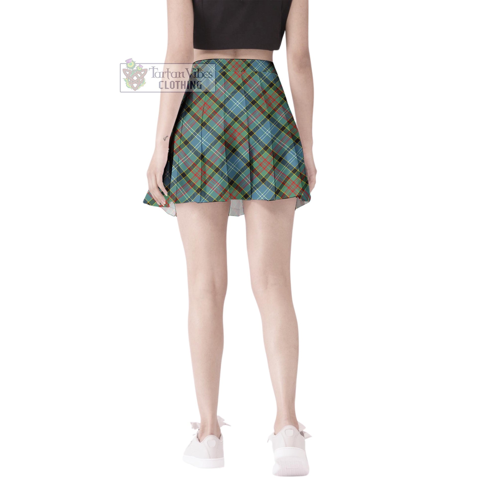 Tartan Vibes Clothing Walkinshaw Tartan Women's Plated Mini Skirt