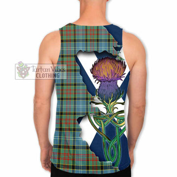 Walkinshaw Tartan Family Crest Men's Tank Top Scottish Thistle Celtic Inspired - Tartan Vibes Clothing